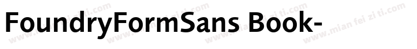 FoundryFormSans Book字体转换